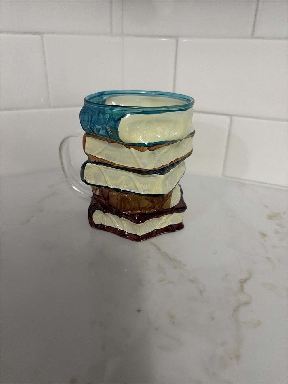 Painted Book Mug Novelty Coffee Mugs for Book Lover Gifts for Women Unique Coffe